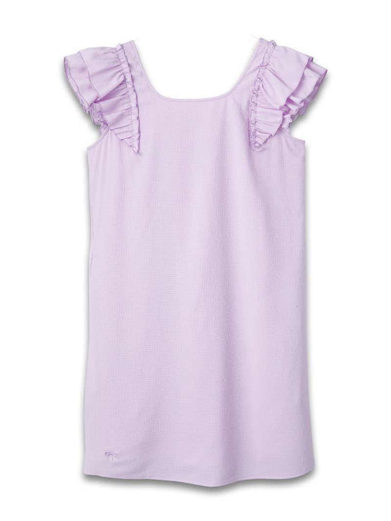 Lilac Coquette Dress with Bow Back