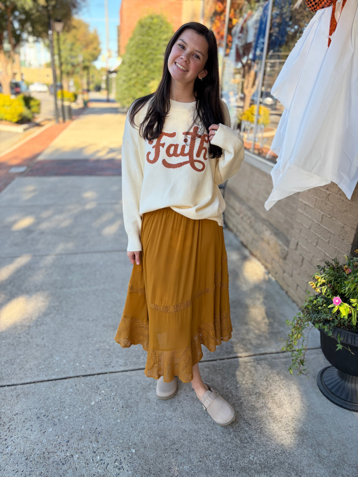 FAITH Embroidered Oversized Sweater