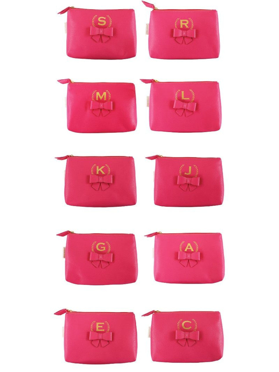 Simply Southern Pink Initial Makeup Bag