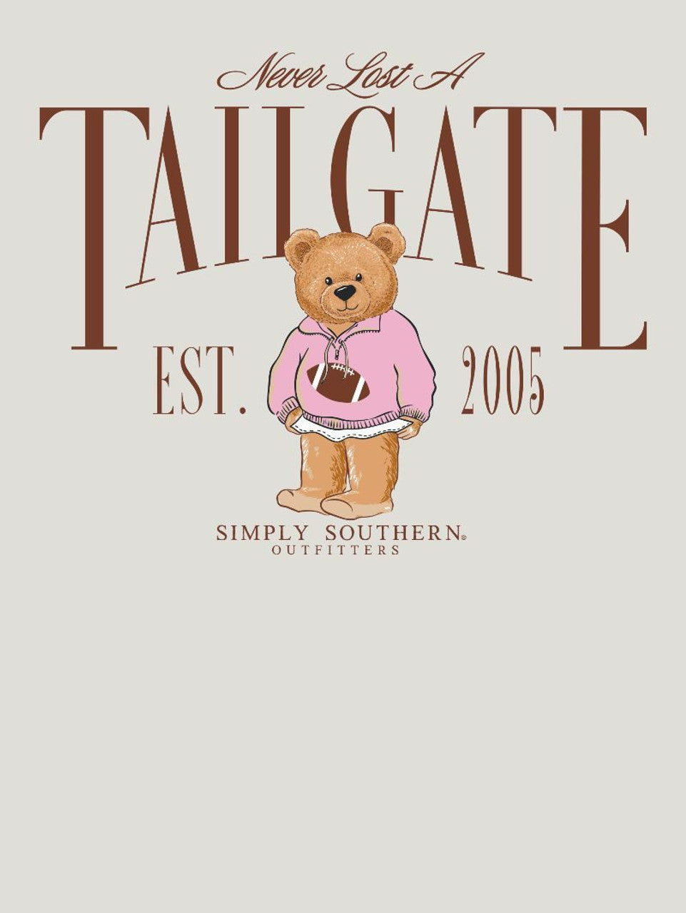 Simply Southern Flurry Crew – Never Lost a Tailgate