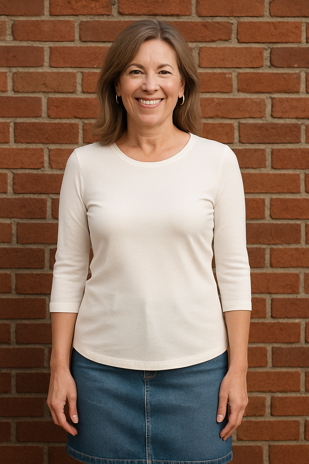 Luxe ¾ Sleeve Tee| Amanda Blu – Soft, Flattering & Effortless Style