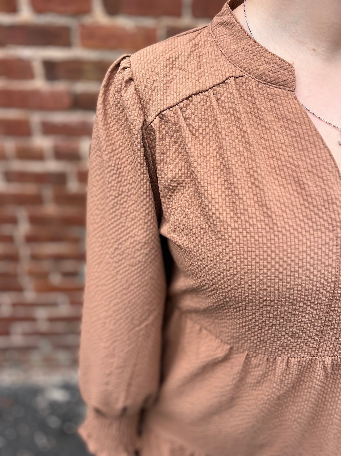 Umgee Textured Tiered Midi Dress