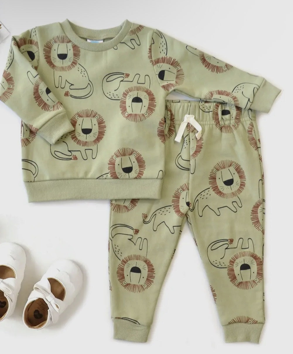 Lions Jersey Sweatshirt and Joggers - 12M