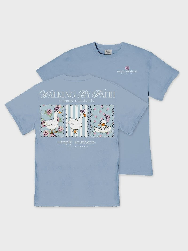Simply Southern Faith Tripping Blue T-Shirt