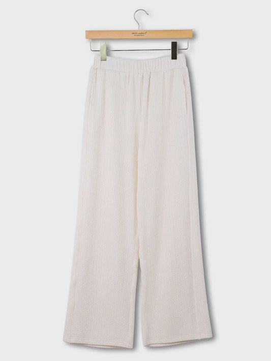 SS Pearl Corded Wide Leg Pants