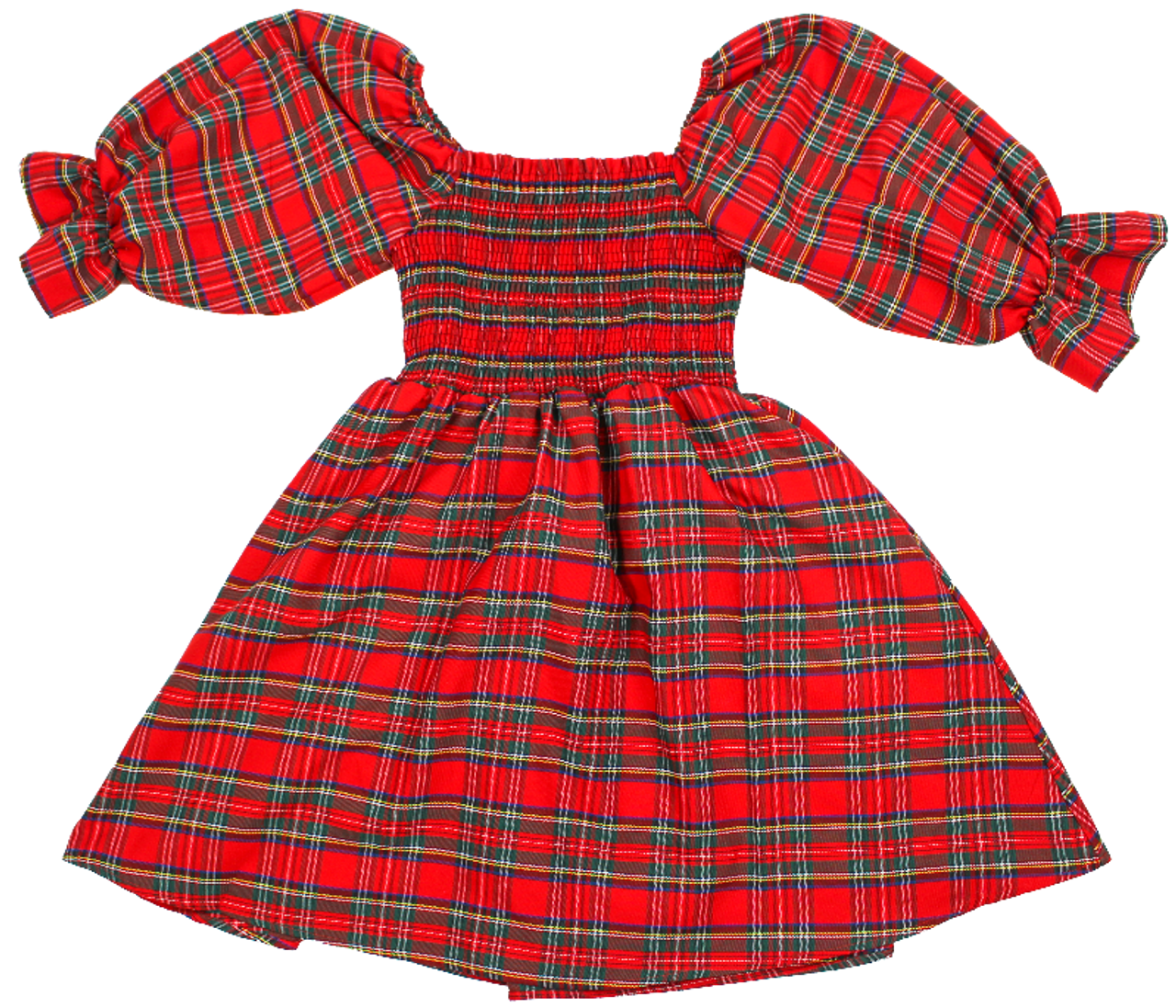 Kids Holiday Party Plaid Dress