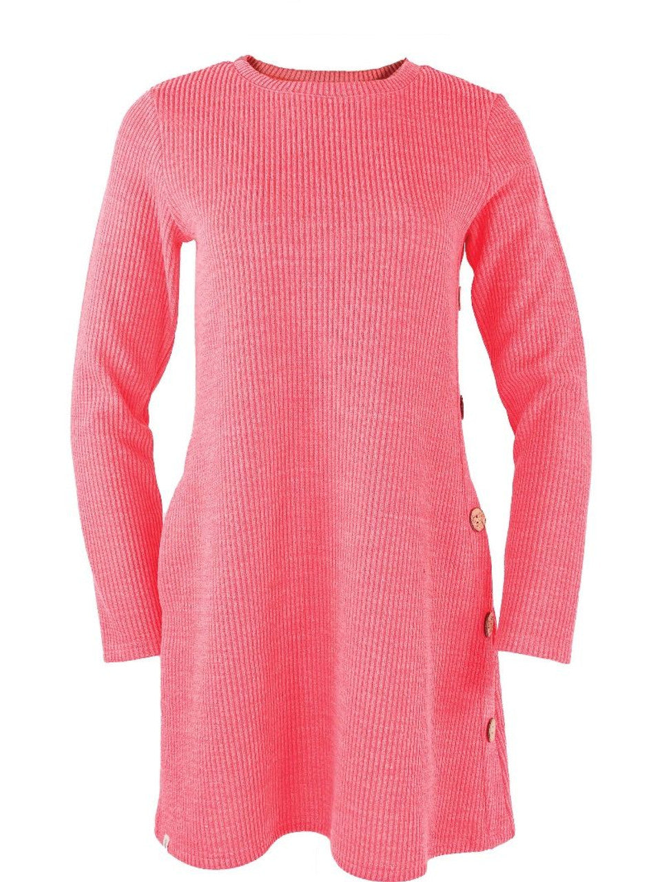 Petal Pink Shift Knit Dress +PLUS