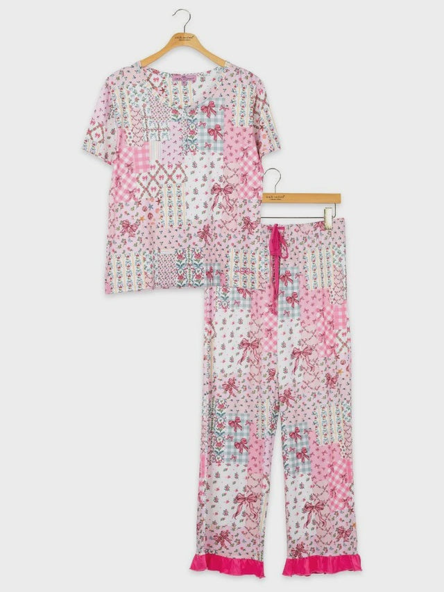 Everyday Lily Quilted Dog Ribbon Pajama Set