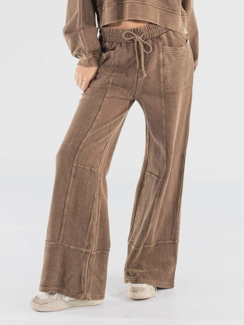SS Brown Wide Leg Vintage Pant