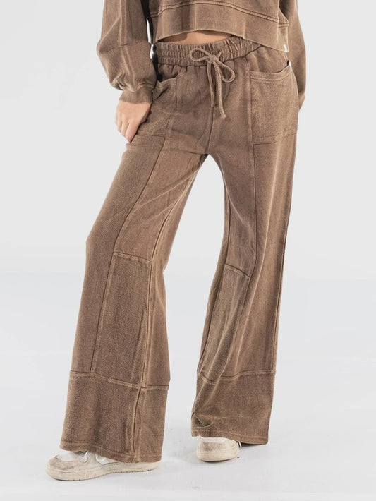 SS Brown Wide Leg Vintage Pant
