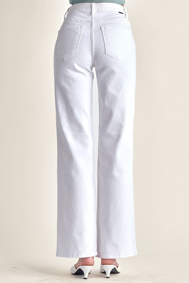 Risen HR White Relaxed Straight Jean