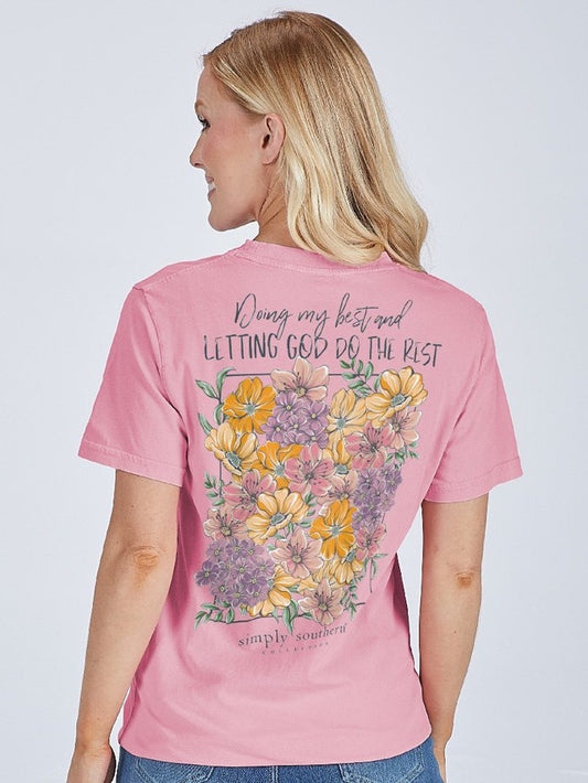 SS "Doing My Best" Wild Flower Tee