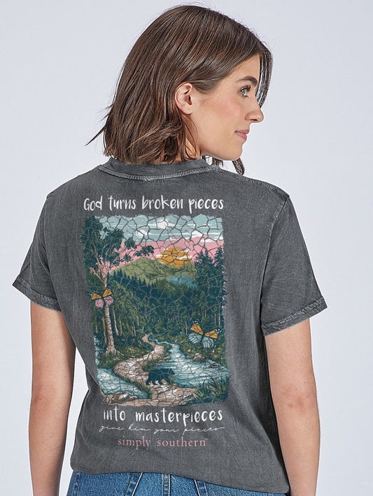 SS Give Him Your Pieces Tee
