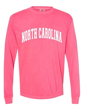 Comfort Colors North Carolina Spirit Long Sleeve – Crunchberry