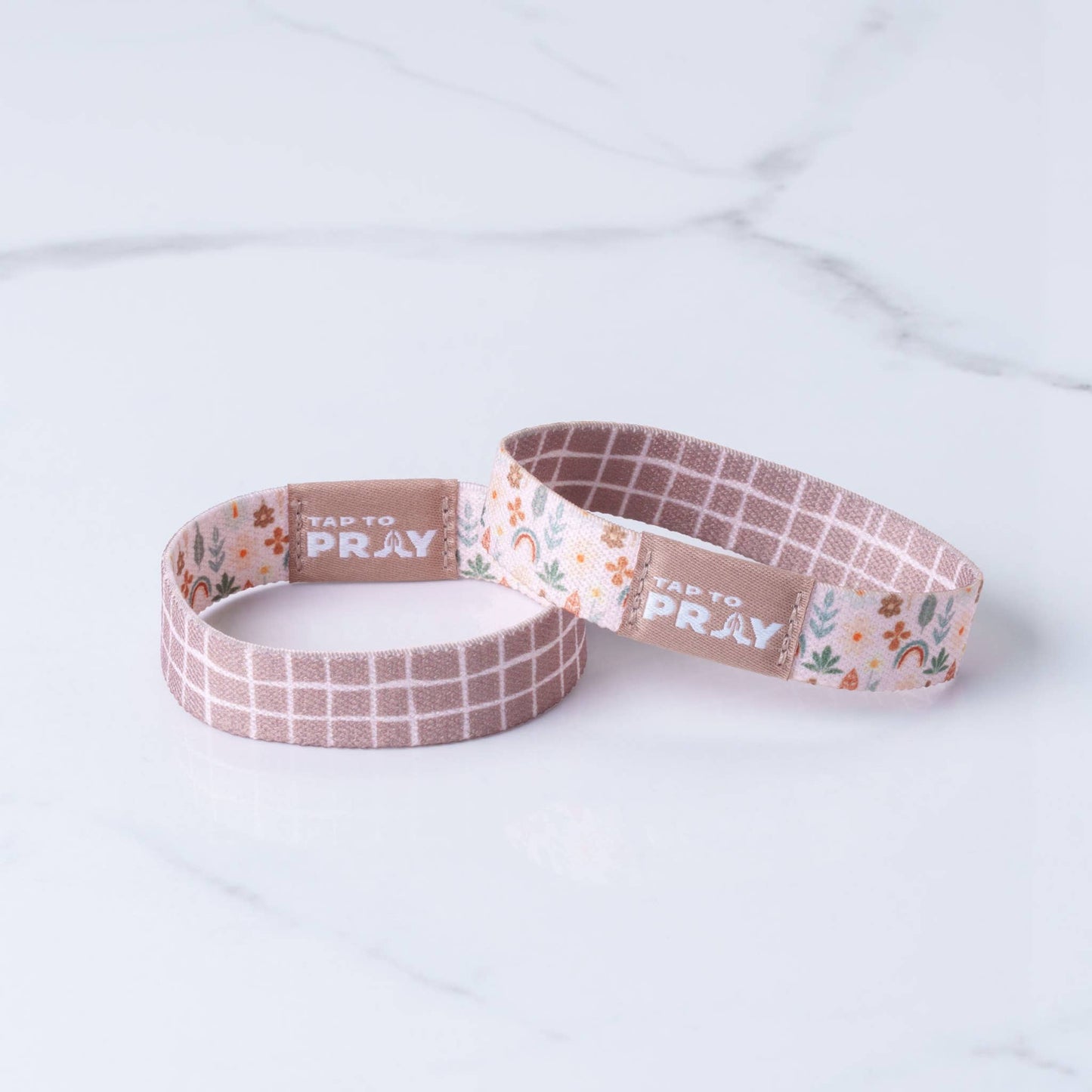 Tap To Pray™ Wristbands - Prairie &  Plaid: Small