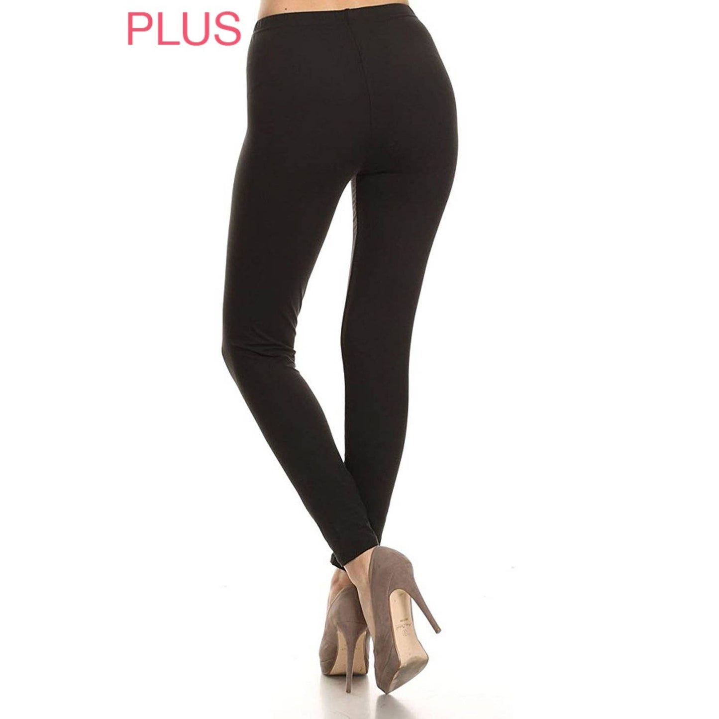Plus Size Buttery Soft High Waist Leggings: Olive / ONEPLUS
