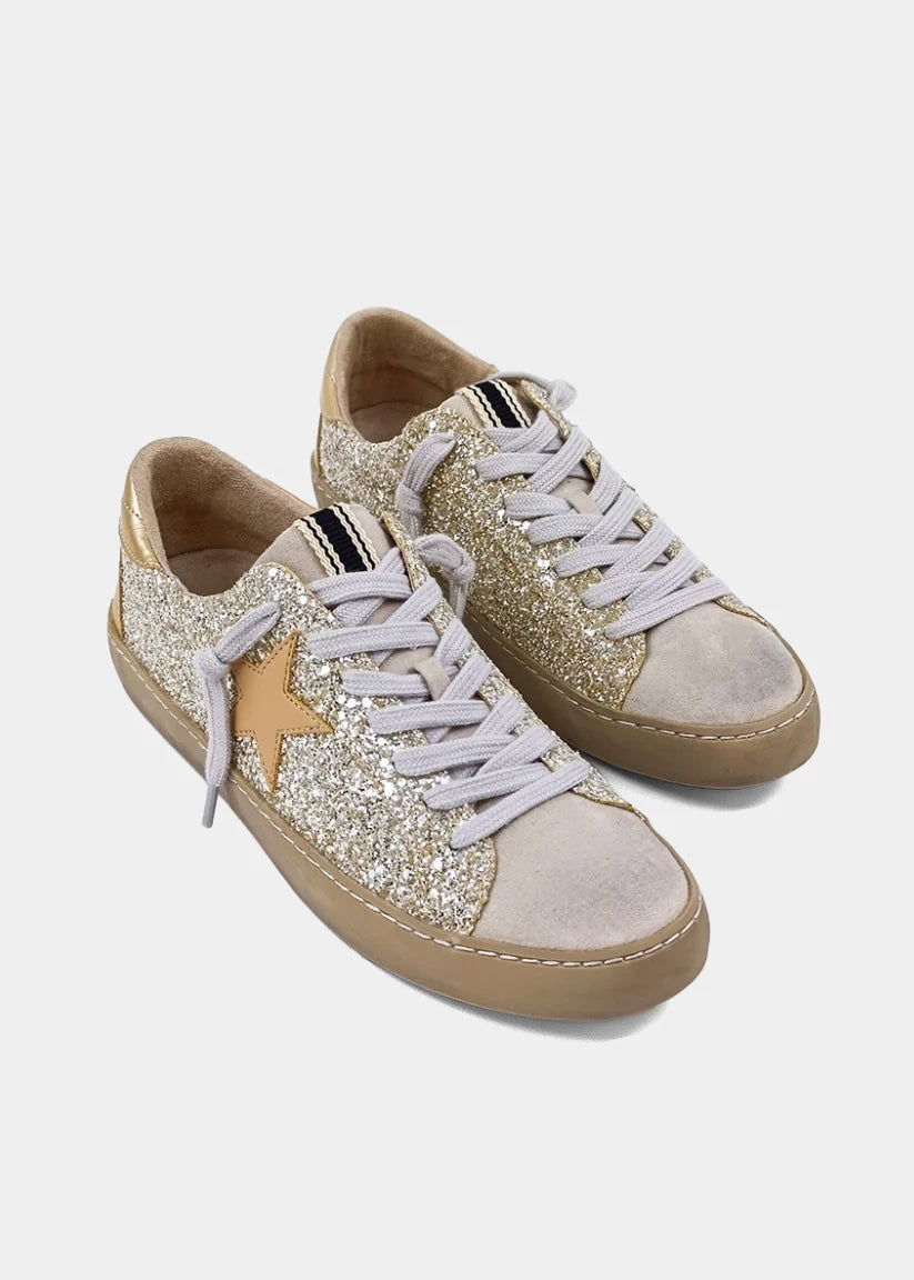 Shu Shop Paula Sterling Glitter Sneakers
