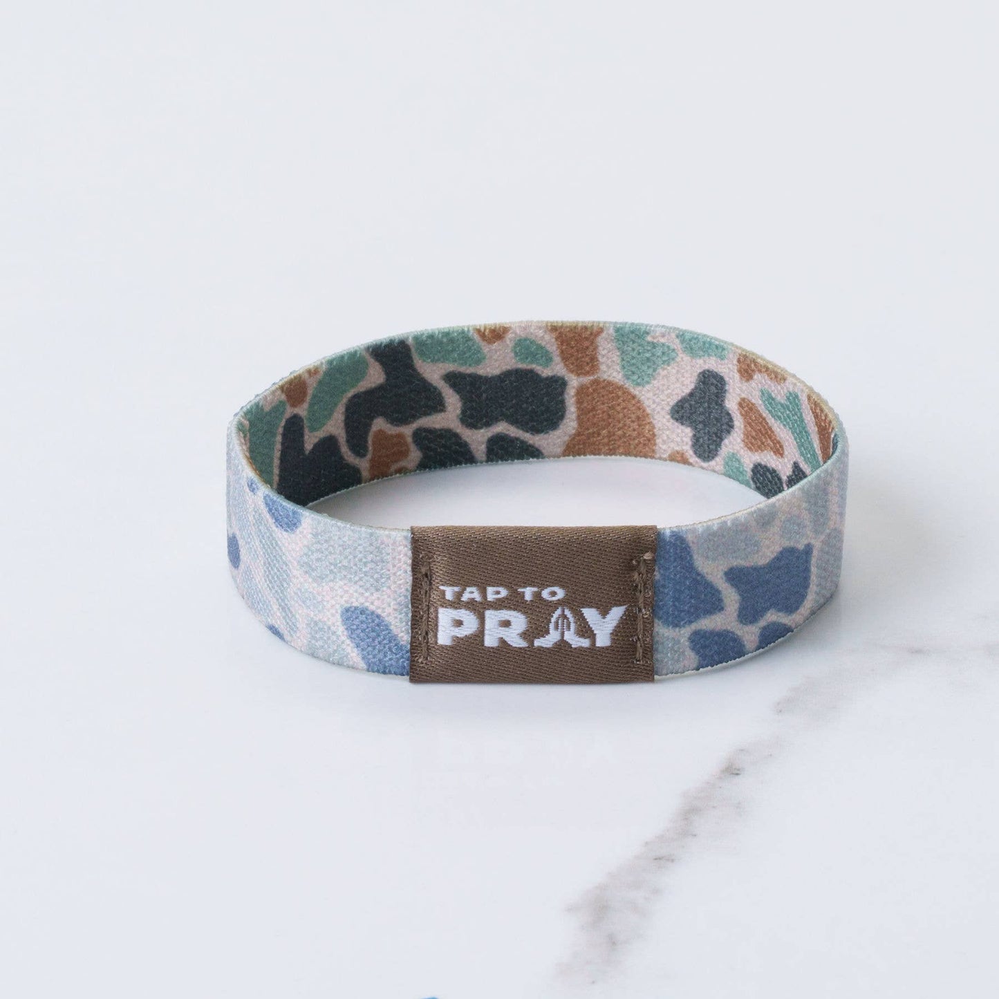 Tap To Pray™ Wristbands - River Rock Camo Classic & Sage: Small / River Rock Camo Class / Sage