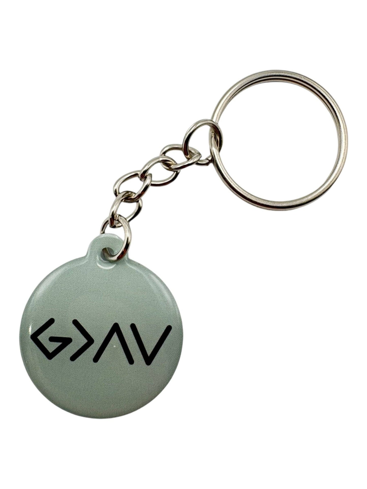 Tap To Pray™ - Prayer Tag Keychains: Mint + Cross