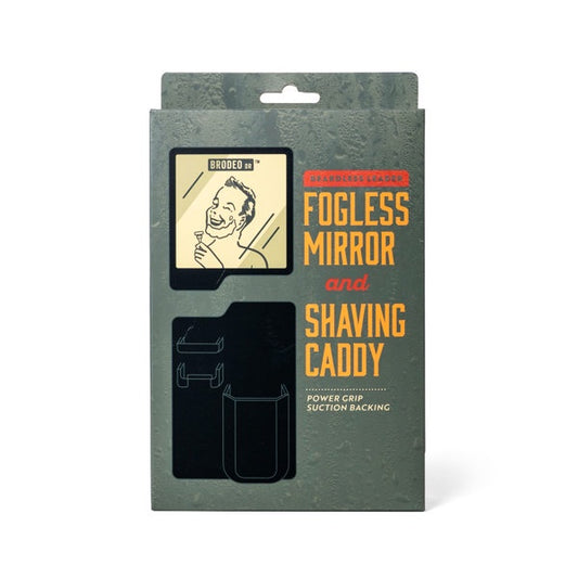 Brodeo Drive Beardless Leader Fogless Shaving Mirror & Organizer