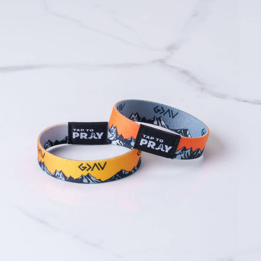 Tap To Pray™ Wristbands - God Is Greater: Large / God is Greater Than The Highs and Lows