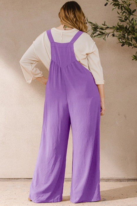 PLUS Oddi Button Sling Wide-Leg Overalls Jumpsuit – Best Seller