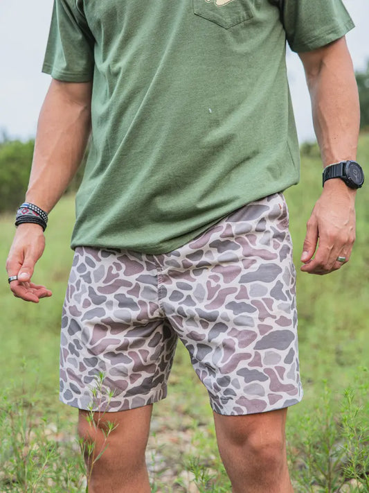 BURLEBO Everyday Shorts - Classic Deer Camo