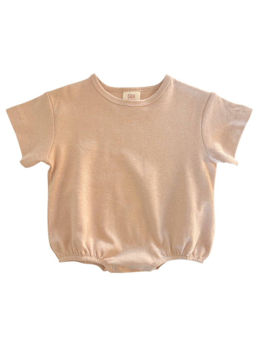 Biscuit / Organic T-Shirt Bubble: 6 - 12 mo.