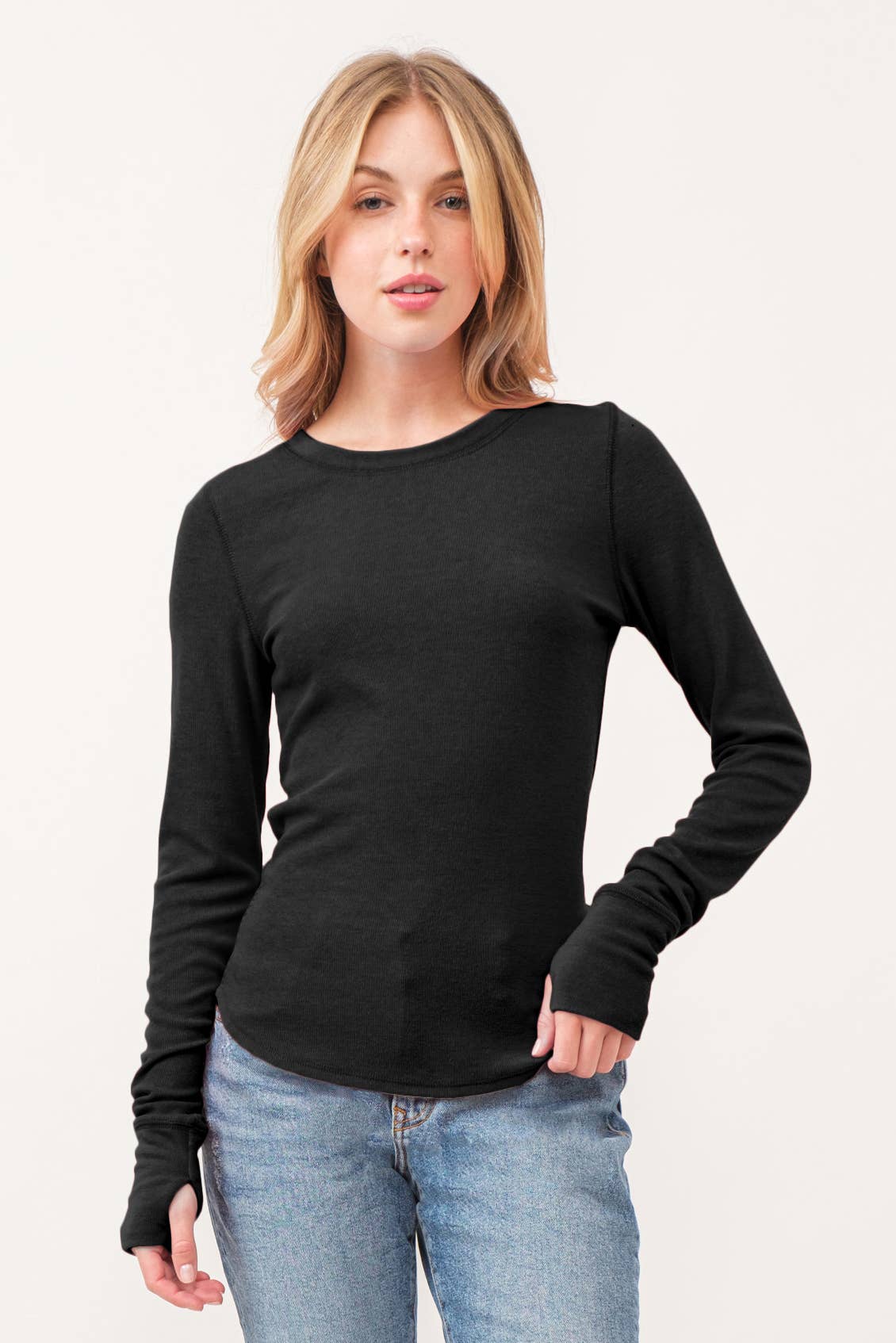 THUMBHOLE RIBBED TOP