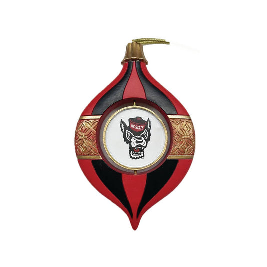 5.5"  North Carolina State Spinning Bulb Ornament