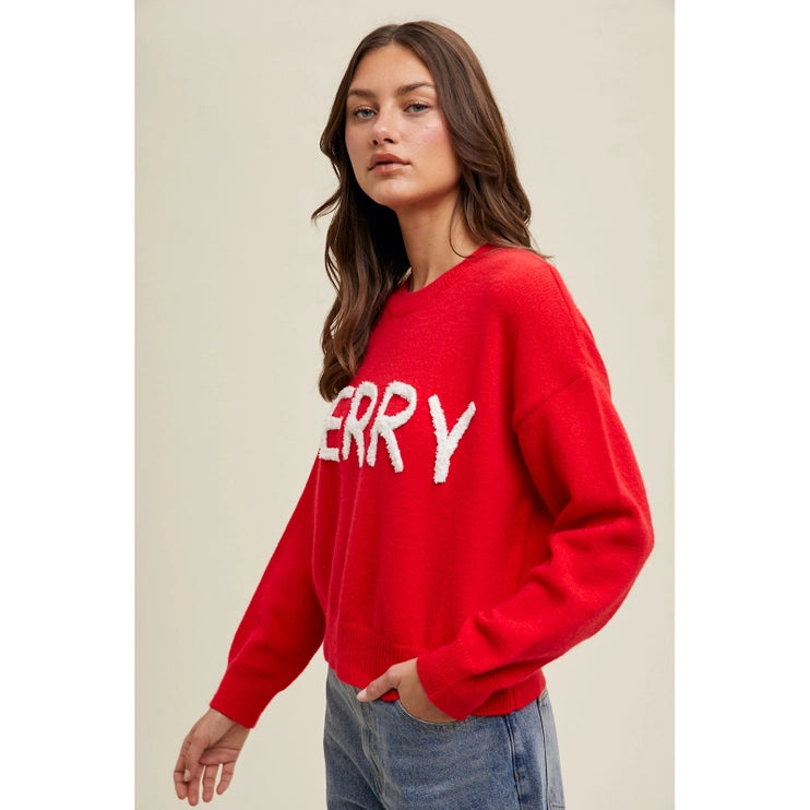 Festive Red Cheer Sweater - FINAL SALE