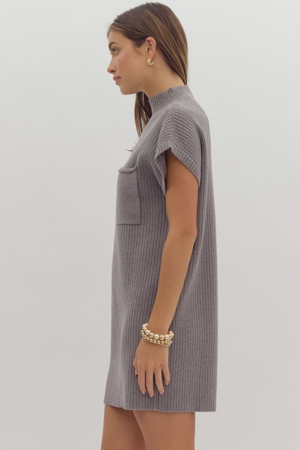 Knitted Whisper Ribbed Dress