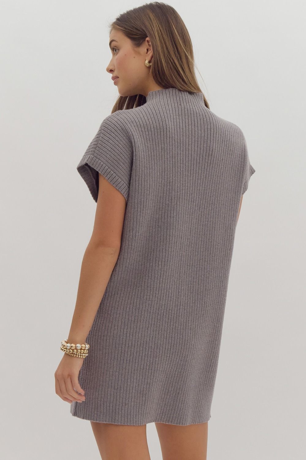 Knitted Whisper Ribbed Dress