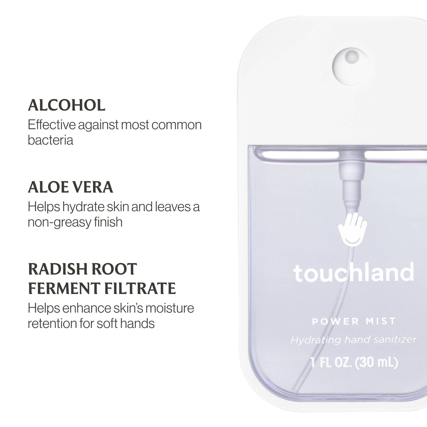 Beach Coco Power Mist Hydrating Hand Sanitizer Touchland