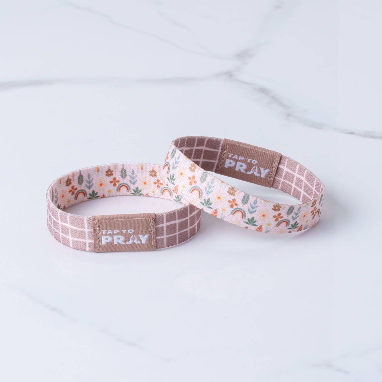 Tap To Pray™ Wristbands - Prairie &  Plaid: Small