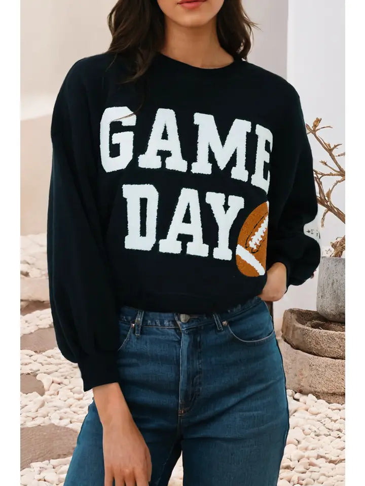 Game Day Graphic Varsity Pullover Sweatshirt