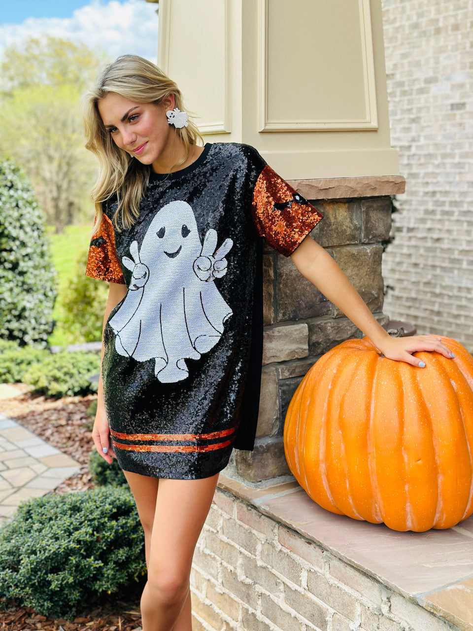 Simply Southern Ghostly Glamour Sequin Dress - FINAL SALE