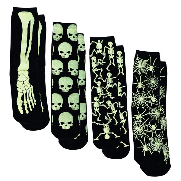 Funny Bones Glow in the Dark Socks