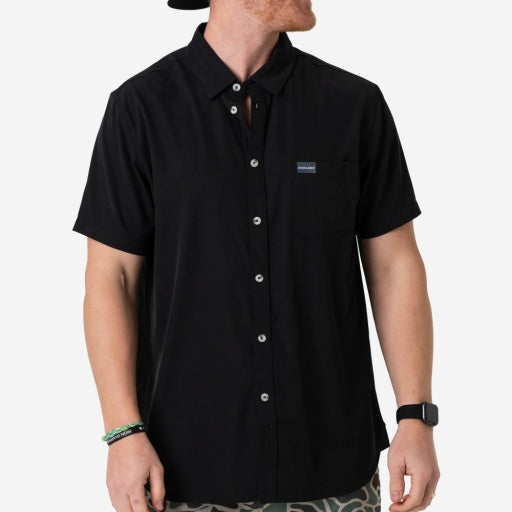 Burlebo Black Performance Button Up