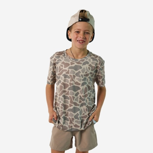 Burlebo Youth Classic Deer Camo Go To Tee