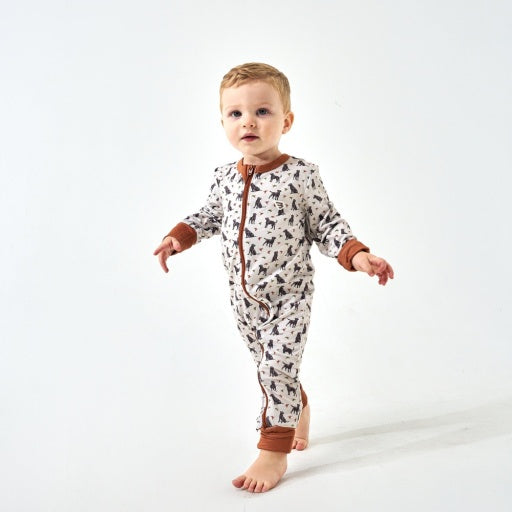 BABY ZIP UP - DUCKS AND DOGS