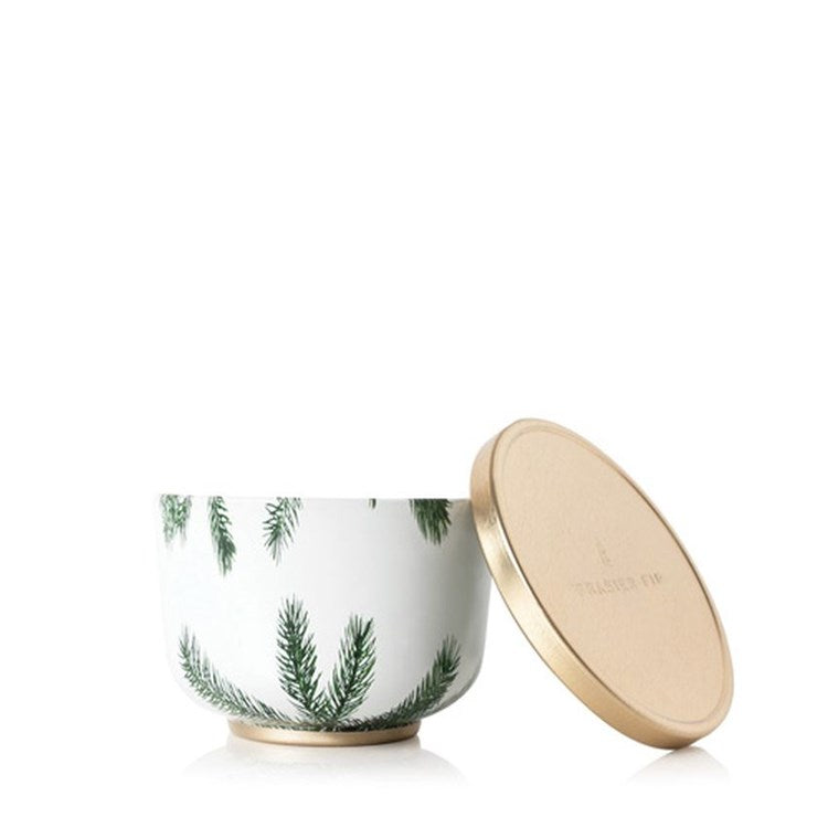 Frasier Fir Poured Candle Tin, Gold Lid