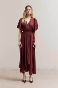 Port Muse Asymmetrical Maxi Dress