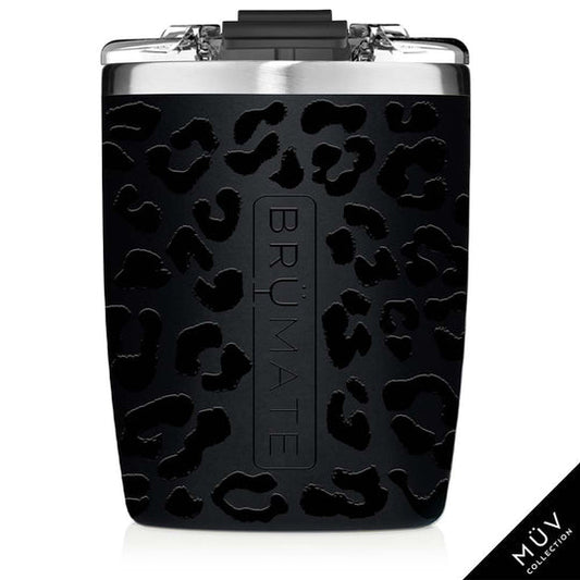 BruMate Rocks Tumbler 12 oz in Onyx Leopard