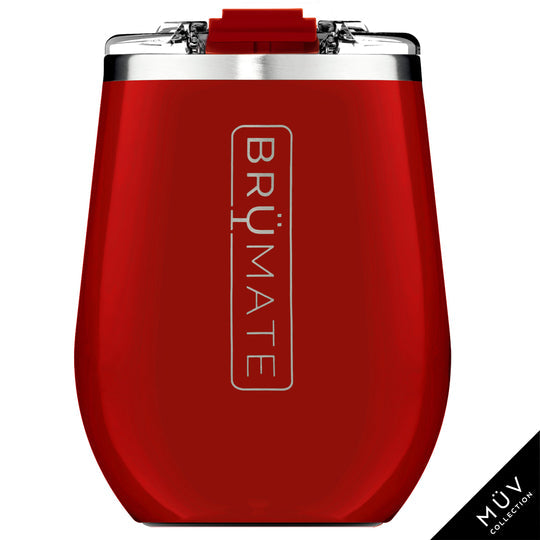 BruMate Uncork'd XL MUV 14 Oz Wine Tumbler Cherry